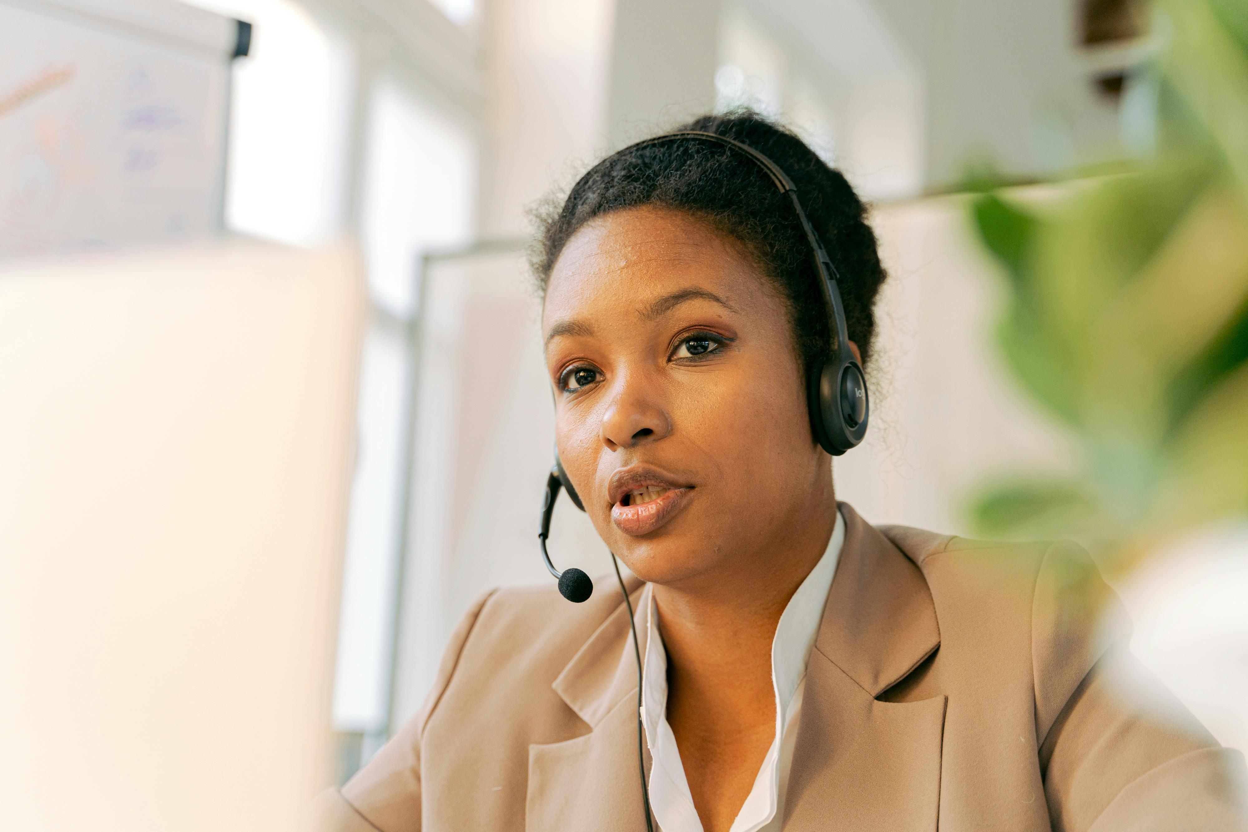 Professional customer-service representative ready to help